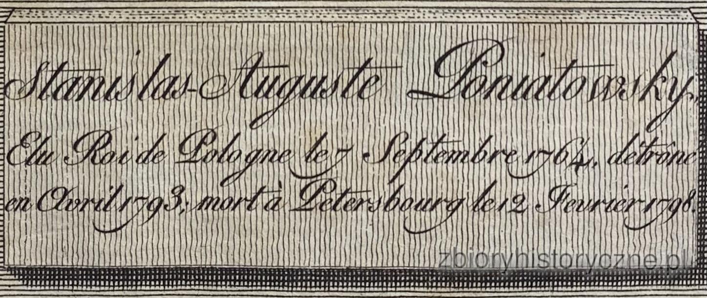 Stanisław August, kr&oacute;l Polski, 1800-1809 r. / 2