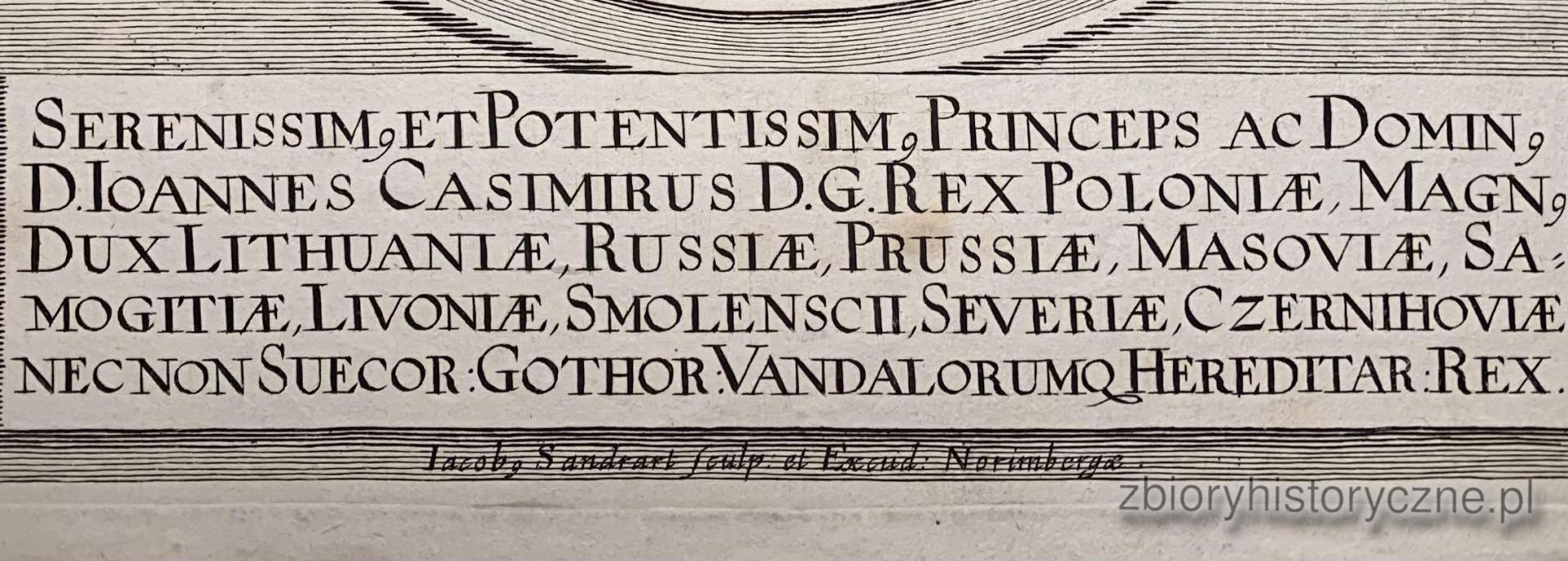 Jan Kazimierz, kr&oacute;l Polski, 1650 r. -1680 r. / 2