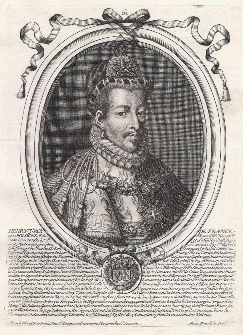 Henryk III Walezy, kr&oacute;l Polski, 1716 r.