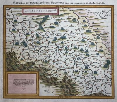 2. Mapa Śląska, M&uuml;nster, 1587 r.