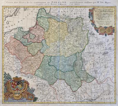 Kr&oacute;lestwo Polskie, Homann (spadkobiercy), 1750 r.